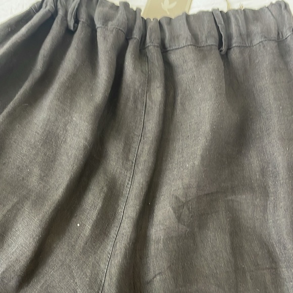 NEW SHYLOH BLACK LINEN PANTS WITH BUTTONS - Picture 7 of 12